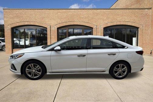 Quartz White Pearl 2018 Hyundai SONATA Sport+