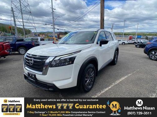 Glacier White 2024 Nissan Pathfinder S 4WD