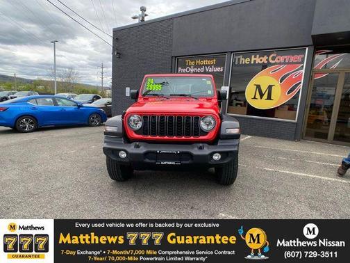 Firecracker Red Clearcoat 2024 Jeep Wrangler Sport