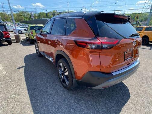 Orange / Black 2021 Nissan Rogue SL