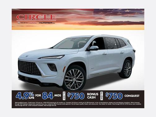 White Tri-Coat 2026 Buick Enclave Avenir