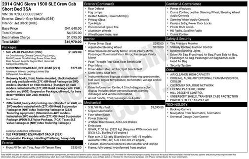 2014 GMC Sierra 1500 SLE