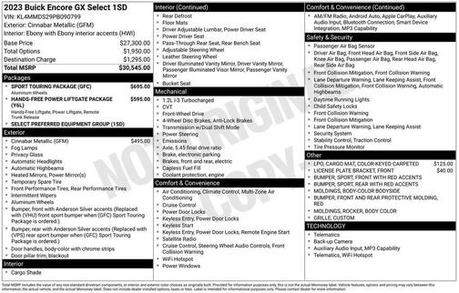 2023 Buick Encore GX Select