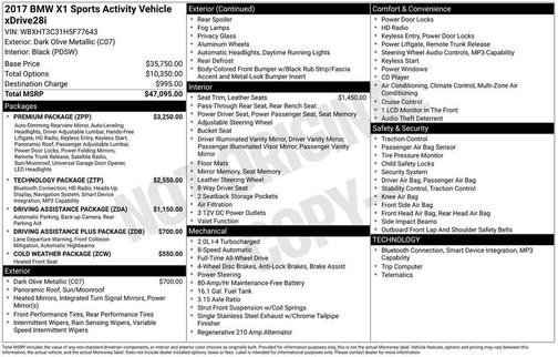 2017 BMW X1 xDrive 28i