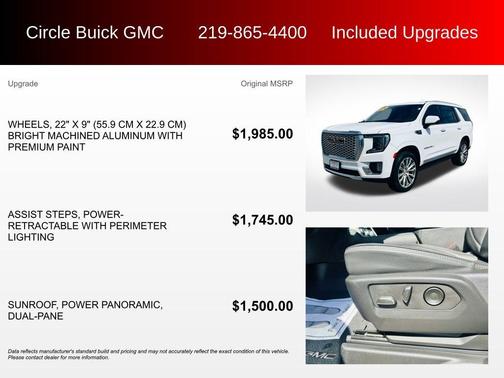 Summit White 2022 GMC Yukon Denali
