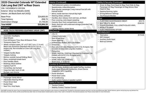 Silver Ice Metallic 2020 Chevrolet Colorado WT