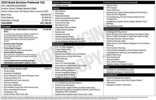 2025 Buick Envision Preferred
