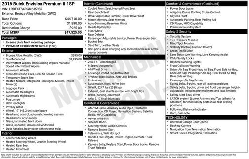 2016 Buick Envision Premium II