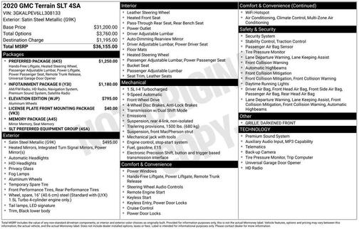 2020 GMC Terrain SLT