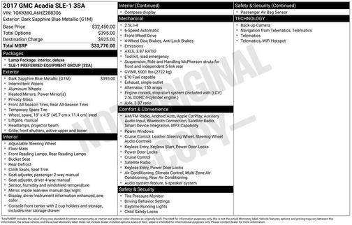 2017 GMC Acadia SLE-1