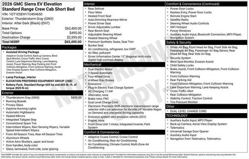 2026 GMC Sierra EV Elevation