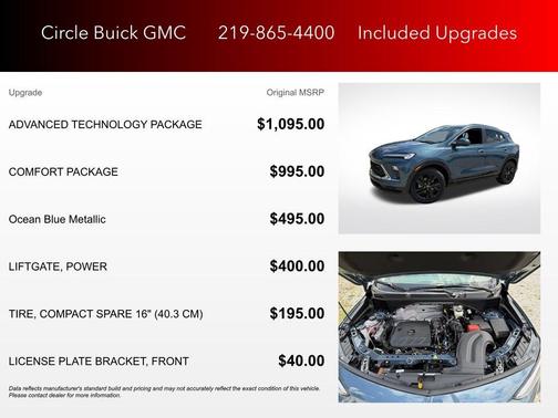 Ocean Blue Metallic 2026 Buick Encore GX Sport Touring