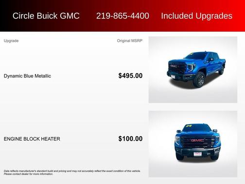 Dynamic Blue Metallic 2024 GMC Sierra 1500 AT4X