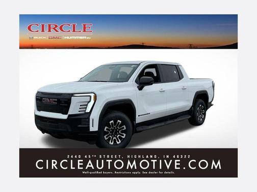 Summit White 2026 GMC Sierra EV Elevation