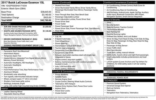 2017 Buick LaCrosse Essence