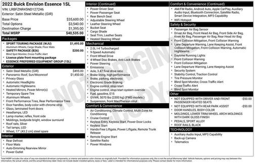 2022 Buick Envision Essence