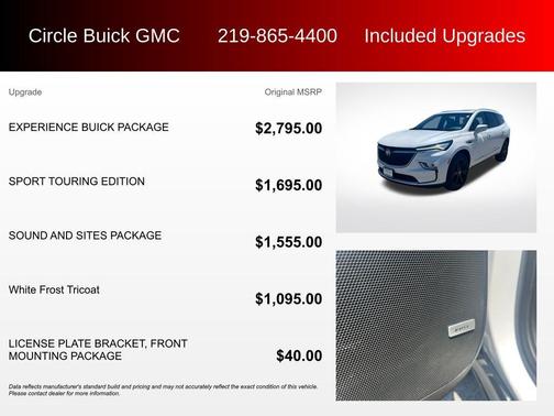 White Frost Tri-Coat 2023 Buick Enclave Essence