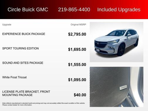 White Frost Tri-Coat 2023 Buick Enclave Essence
