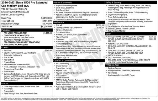 2026 GMC Sierra 1500 Pro