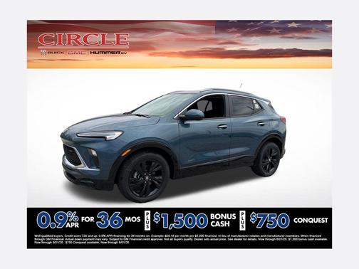 Ocean Blue Metallic 2026 Buick Encore GX Sport Touring