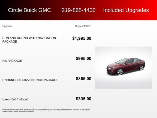 2016 Chevrolet Cruze Premier Auto