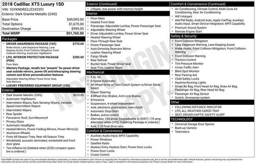 2018 Cadillac XT5 Luxury