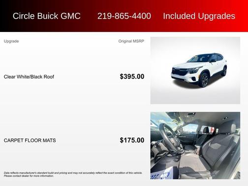 Clear White / Black Roof 2024 Kia Seltos S