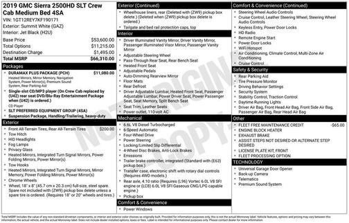 2019 GMC Sierra 2500 SLT