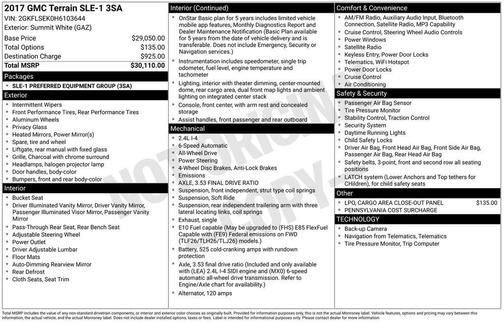 2017 GMC Terrain SLE-1