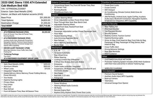 2020 GMC Sierra 1500 AT4