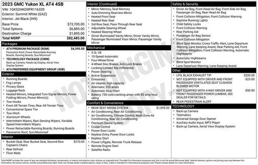 2023 GMC Yukon XL AT4