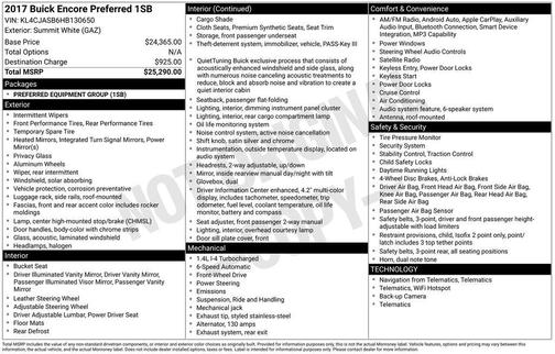 2017 Buick Encore Preferred