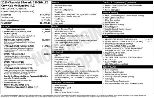 2020 Chevrolet Silverado 2500 LTZ