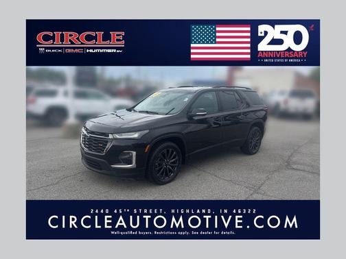 Black 2023 Chevrolet Traverse RS