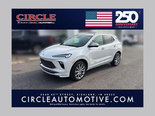 White Frost Tri-Coat 2024 Buick Encore GX Avenir