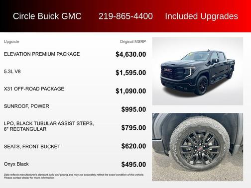 Onyx Black 2023 GMC Sierra 1500 Elevation