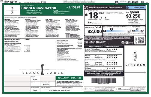 2018 Lincoln Navigator L Black Label