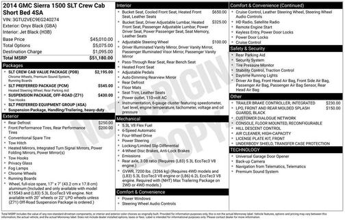 2014 GMC Sierra 1500 SLT