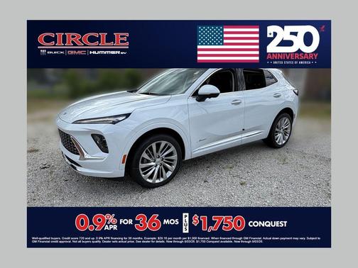White Tri-Coat 2026 Buick Envision Avenir