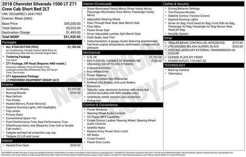 2018 Chevrolet Silverado 1500 LT