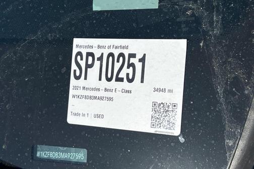 2021 Mercedes-Benz E-Class E 350