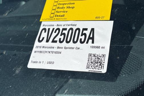 2019 Mercedes-Benz Sprinter 3500XD 170 WB