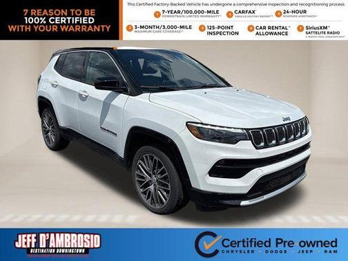 Bright White Clearcoat 2023 Jeep Compass Limited