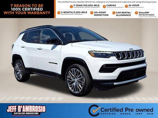 Bright White Clearcoat 2023 Jeep Compass Limited