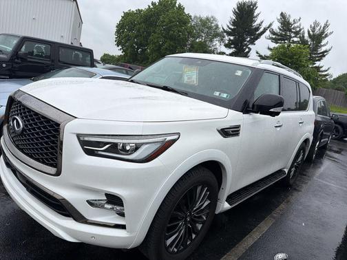 Moonstone White 2023 INFINITI QX80 PREMIUM SELECT