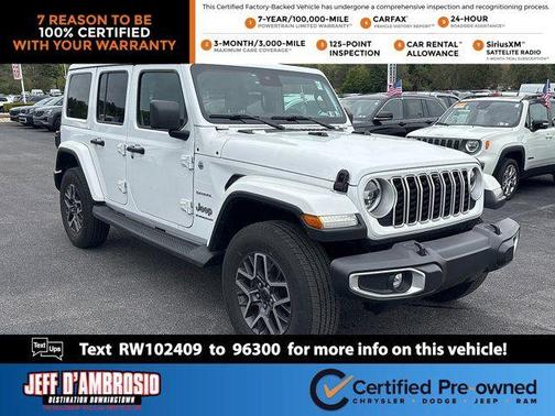 Bright White Clearcoat 2024 Jeep Wrangler Sahara