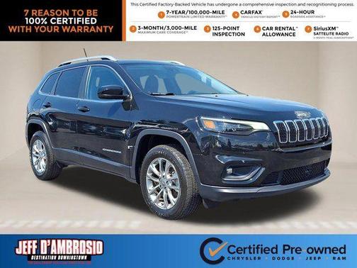 Diamond Black 2021 Jeep Cherokee Latitude Lux