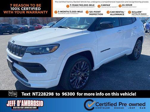 Bright White Clearcoat 2022 Jeep Compass Altitude