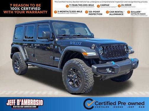 Black Clearcoat 2024 Jeep Wrangler 4xe Sport