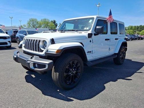 Bright White Clearcoat 2025 Jeep Wrangler 4xe Sahara